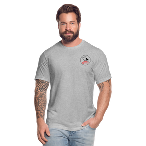 Red Raven Premium T-Shirt front and back logo - heather gray