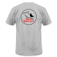 Load image into Gallery viewer, Red Raven Premium T-Shirt front and back logo - heather gray
