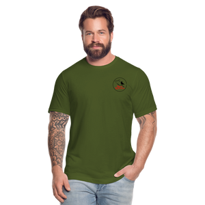 Red Raven Premium T-Shirt front and back logo - olive