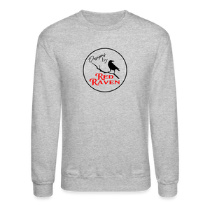 Red Raven Crewneck Sweatshirt - heather gray