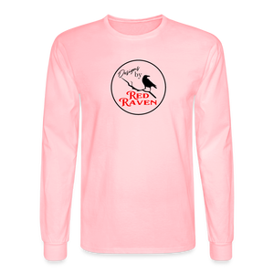 Red Raven Long Sleeve T-Shirt - pink
