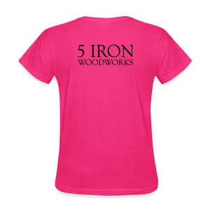 5 Iron Woodworks Women's T-Shirt - fuchsia