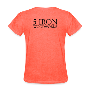 5 Iron Woodworks Women's T-Shirt - heather coral