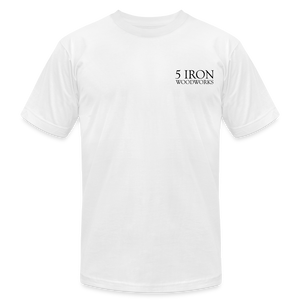 5 Iron Woodworks Premium T-Shirt - white