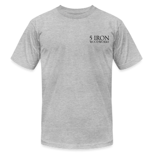 5 Iron Woodworks Premium T-Shirt - heather gray