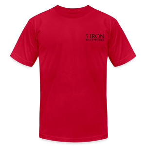 5 Iron Woodworks Premium T-Shirt - red