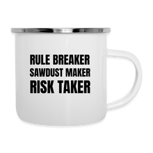 Load image into Gallery viewer, Risk Taker Camper Mug - white

