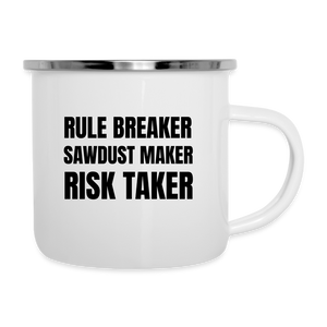 Risk Taker Camper Mug - white