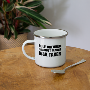 Risk Taker Camper Mug - white