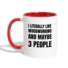 Load image into Gallery viewer, 3 People Contrast Coffee Mug - white/red
