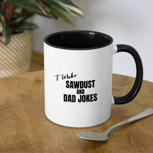 Load image into Gallery viewer, Dad Jokes Contrast Coffee Mug - white/black
