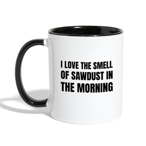 Smell of Sawdust Contrast Coffee Mug - white/black