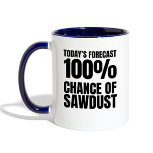 Forecast Sawdust Contrast Coffee Mug - white/cobalt blue