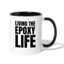 Load image into Gallery viewer, Epoxy LifeContrast Coffee Mug - white/black
