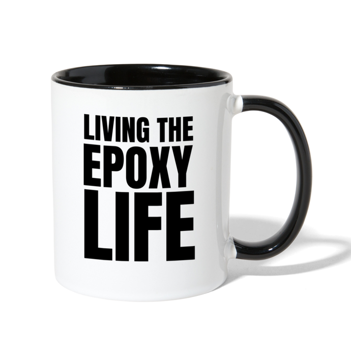 Epoxy LifeContrast Coffee Mug - white/black