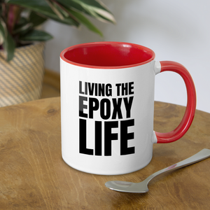 Epoxy LifeContrast Coffee Mug - white/red