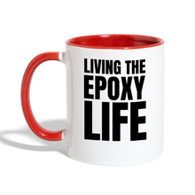 Load image into Gallery viewer, Epoxy LifeContrast Coffee Mug - white/red
