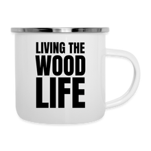 Load image into Gallery viewer, Wood Life Camper Mug - white
