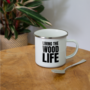 Wood Life Camper Mug - white