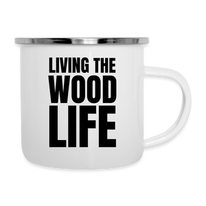 Wood Life Camper Mug - white