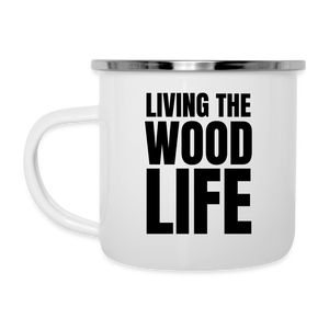 Wood Life Camper Mug - white