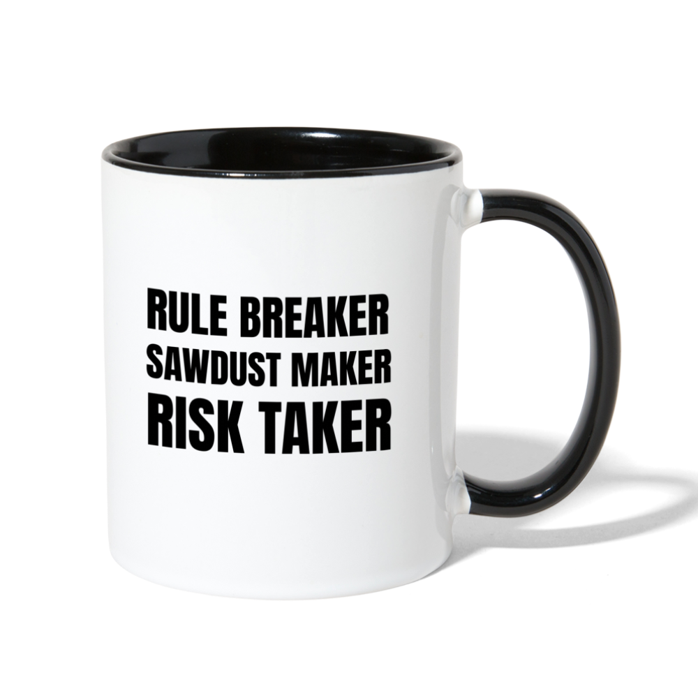 Risk Taker Contrast Coffee Mug - white/black