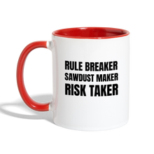 Load image into Gallery viewer, Risk Taker Contrast Coffee Mug - white/red
