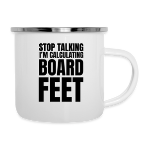 Board Feet Camper Mug - white