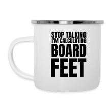 Load image into Gallery viewer, Board Feet Camper Mug - white
