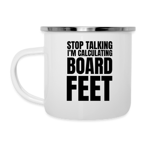 Board Feet Camper Mug - white