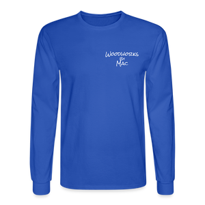 Woodworks by Mac Long Sleeve T-Shirt - royal blue