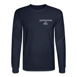 Woodworks by Mac Long Sleeve T-Shirt - navy