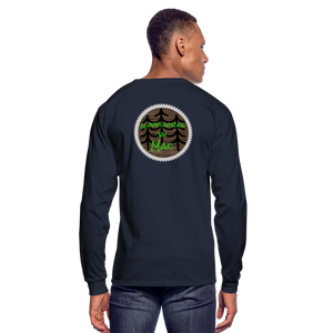 Woodworks by Mac Long Sleeve T-Shirt - navy