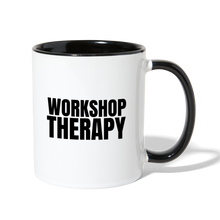 Load image into Gallery viewer, Workshop Therapy Contrast Coffee Mug - white/black
