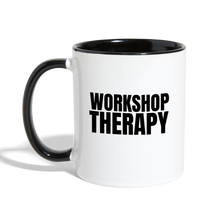 Load image into Gallery viewer, Workshop Therapy Contrast Coffee Mug - white/black
