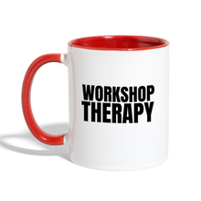 Load image into Gallery viewer, Workshop Therapy Contrast Coffee Mug - white/red
