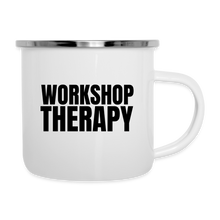 Load image into Gallery viewer, Workshop Therapy Camper Mug - white

