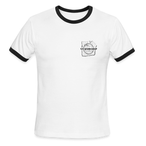 TJT Workshop Men's Ringer T-Shirt - white/black