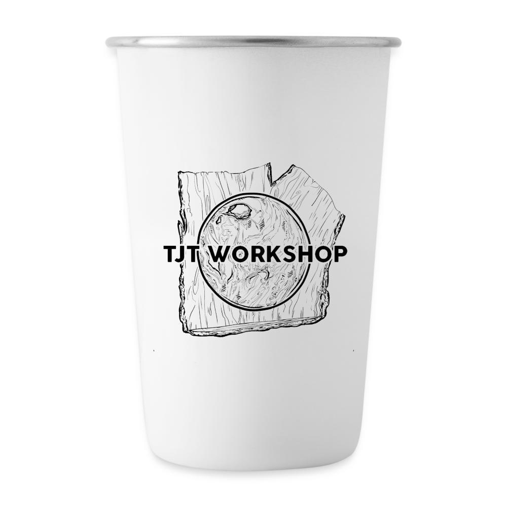 TJT Worksho Stainless Steel Pint Cup - white