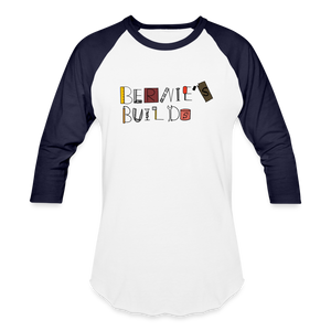 Bernie's Builds 3/4 Sleeve Raglan T-Shirt - white/navy