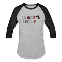 Load image into Gallery viewer, Bernie&#39;s Builds 3/4 Sleeve Raglan T-Shirt - heather gray/black
