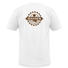 Load image into Gallery viewer, Hayden Custom Woodworks T-Shirt - white
