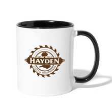 Load image into Gallery viewer, Hayden Custom Woodworks Contrast Coffee Mug - white/black
