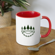 Load image into Gallery viewer, Bernie&#39;s Builds Contrast Coffee Mug - white/red
