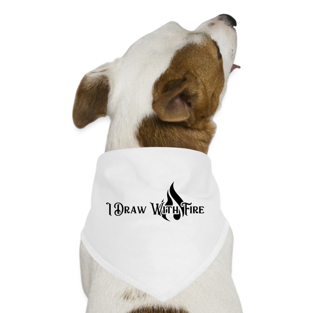 Broken Canvas Dog Bandana - white