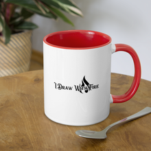 Load image into Gallery viewer, Broken Canvas Contrast Coffee Mug - white/red
