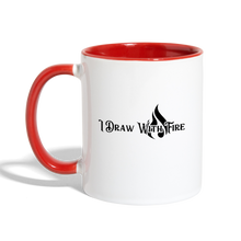 Load image into Gallery viewer, Broken Canvas Contrast Coffee Mug - white/red
