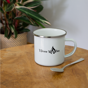 Broken Canvas Camper Mug - white