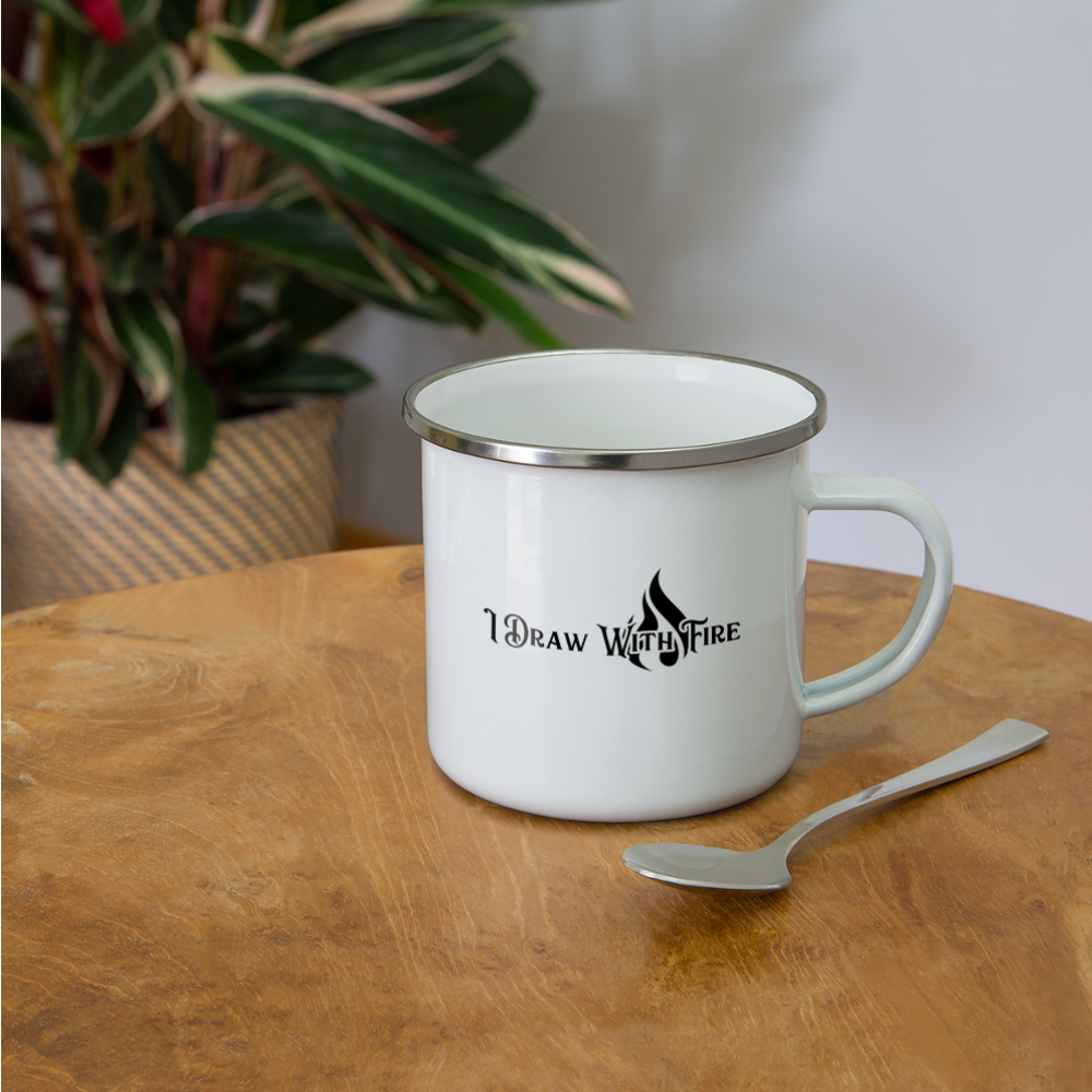 Broken Canvas Camper Mug - white