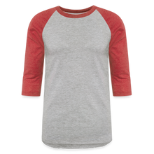 Load image into Gallery viewer, 3/4 Sleeve Raglan T-Shirt - heather gray/red
